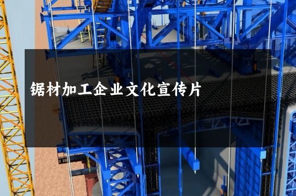 锯材加工企业文化宣传片