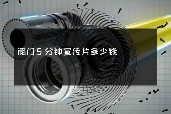 阀门5分钟宣传片多少钱 阀门5分钟宣传片多少钱