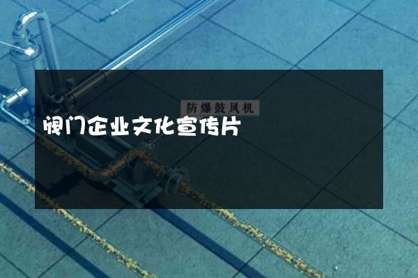 阀门企业文化宣传片