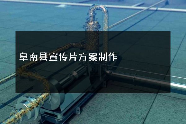 阜南县宣传片方案制作