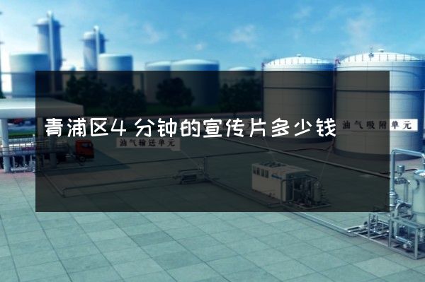 青浦区4分钟的宣传片多少钱