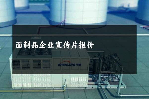 面制品企业宣传片报价