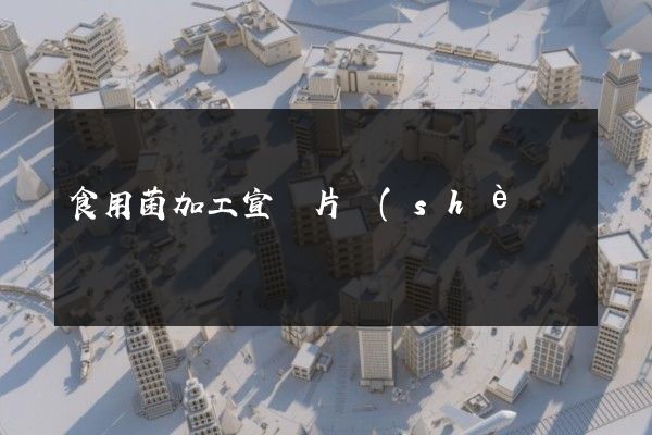 食用菌加工宣傳片設(shè)計制作公司 食用菌加工宣傳片設(shè)計制作公司