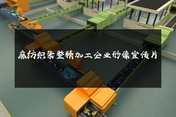 麻纺织染整精加工企业形像宣传片