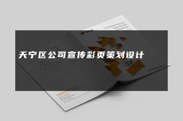 天宁区公司宣传彩页策划设计