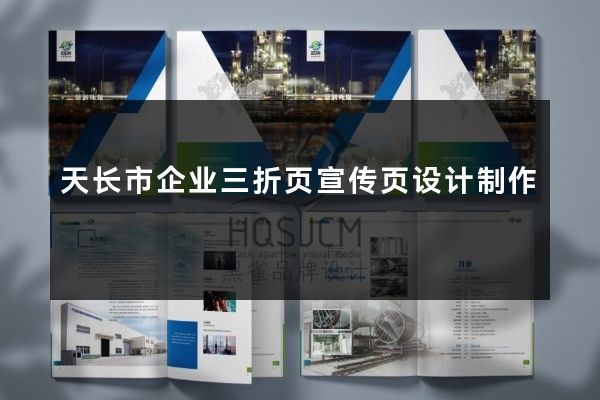 天长市企业三折页宣传页设计制作
