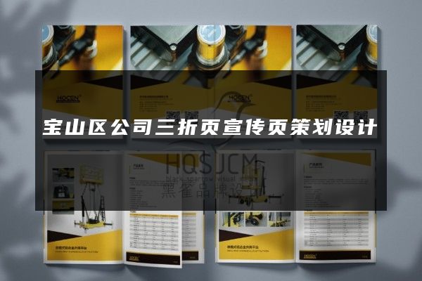 宝山区公司三折页宣传页策划设计