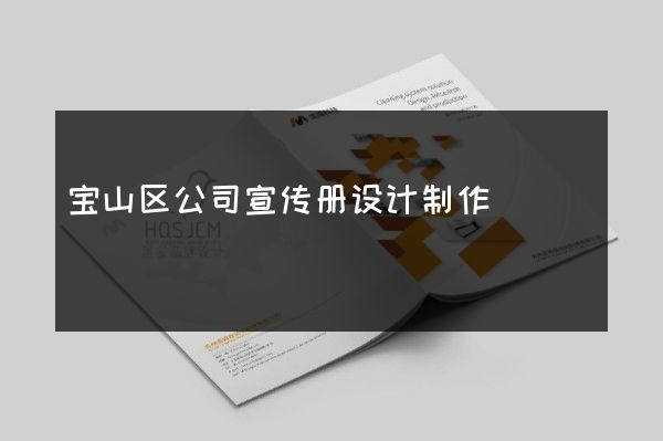 宝山区公司宣传册设计制作