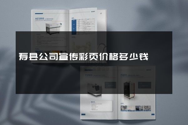 寿县公司宣传彩页价格多少钱