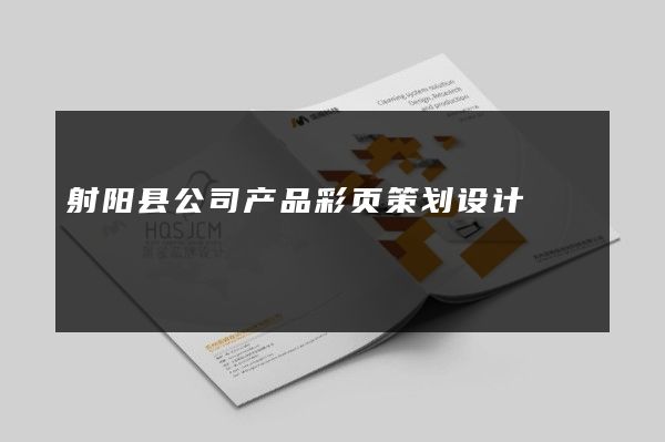 射阳县公司产品彩页策划设计