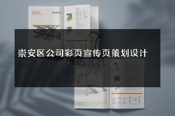 崇安区公司彩页宣传页策划设计