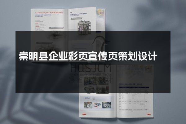 崇明县企业彩页宣传页策划设计