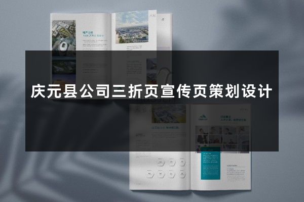 庆元县公司三折页宣传页策划设计