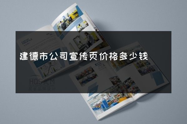 建德市公司宣传页价格多少钱