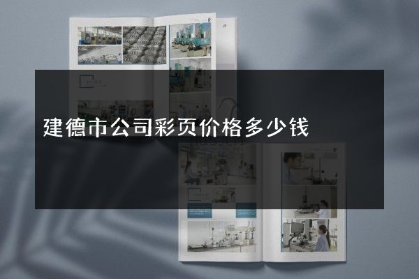 建德市公司彩页价格多少钱