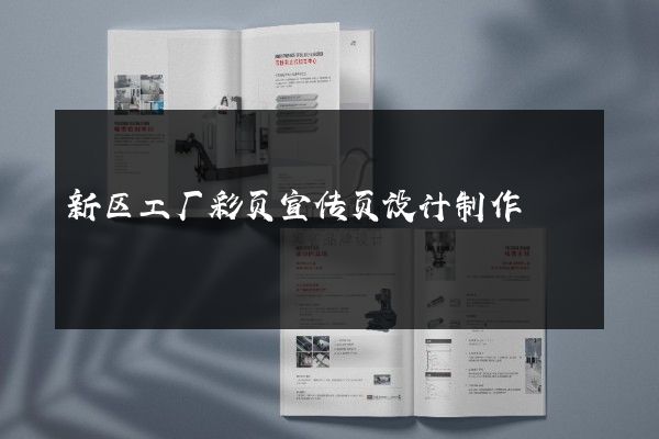 新区工厂彩页宣传页设计制作