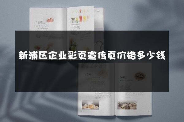 新浦区企业彩页宣传页价格多少钱