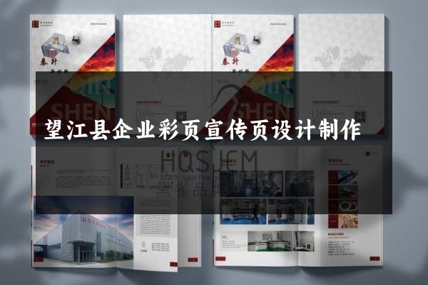望江县企业彩页宣传页设计制作