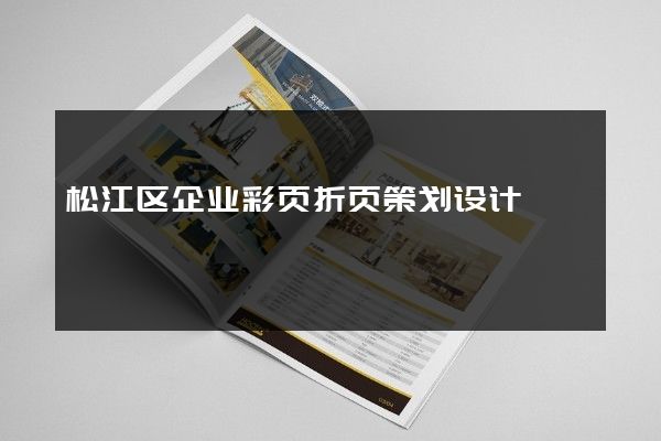 松江区企业彩页折页策划设计