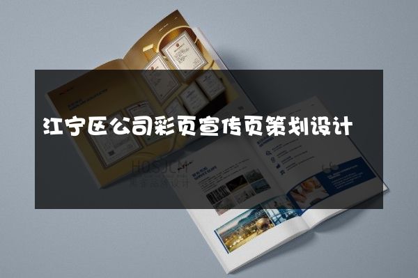 江宁区公司彩页宣传页策划设计