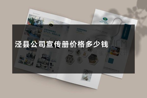 泾县公司宣传册价格多少钱