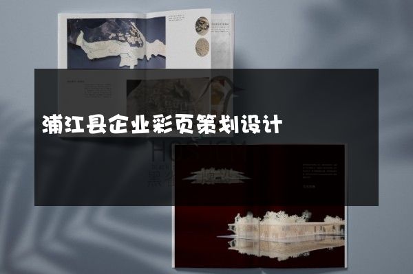 浦江县企业彩页策划设计