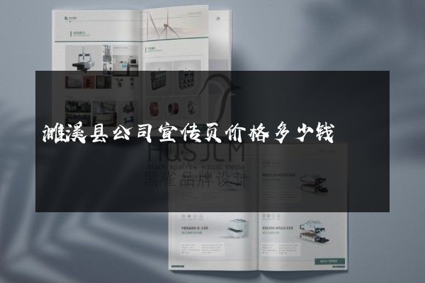 濉溪县公司宣传页价格多少钱