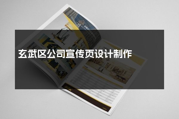 玄武区公司宣传页设计制作