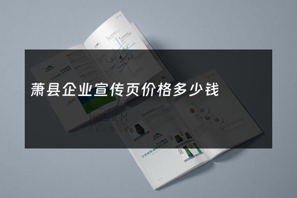 萧县企业宣传页价格多少钱