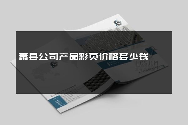 萧县公司产品彩页价格多少钱
