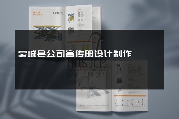 蒙城县公司宣传册设计制作