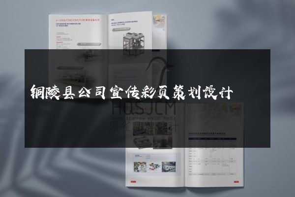 铜陵县公司宣传彩页策划设计