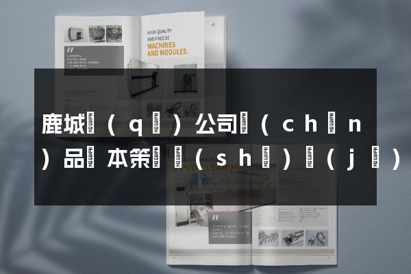 鹿城區(qū)公司產(chǎn)品樣本策劃設(shè)計(jì)